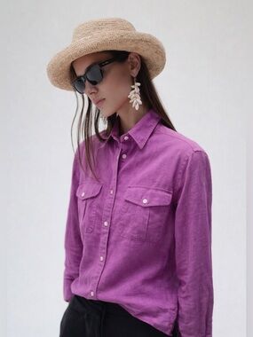 Ralph Lauren 100% Linen Button Up